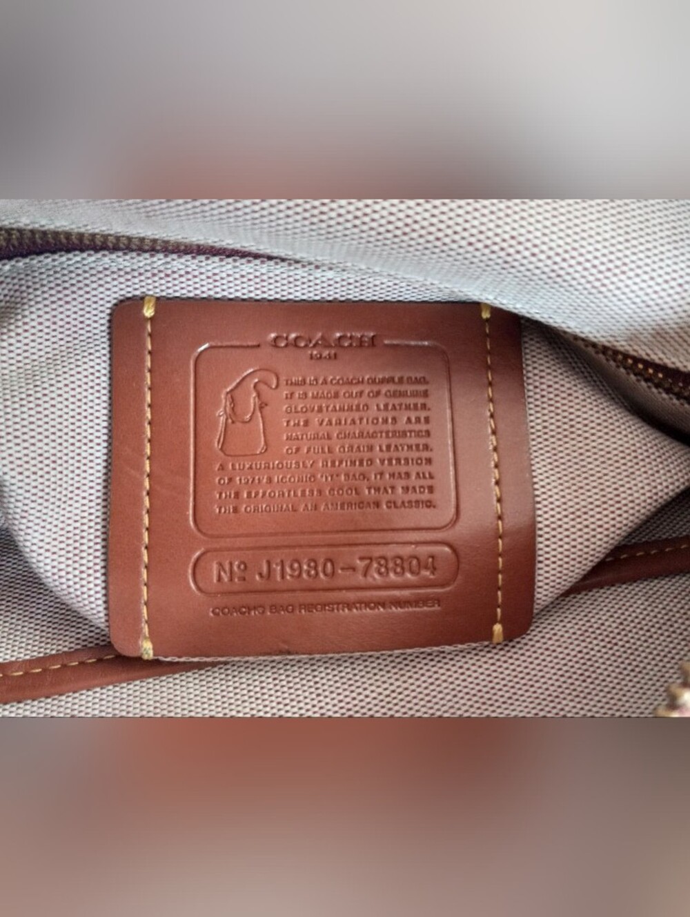 Coach Originals 1941 Archive Duffle 20 In Saddle/Brass - Picture 15 of 16